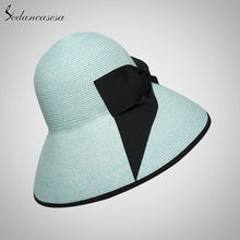 Load image into Gallery viewer, 2019 New Summer Wide Brim Beach Women Sun Straw Hat Elegant Cap