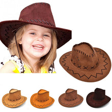 Load image into Gallery viewer, Unisex Cowgirl Cowboy Hat for Child Kids Boy Cap