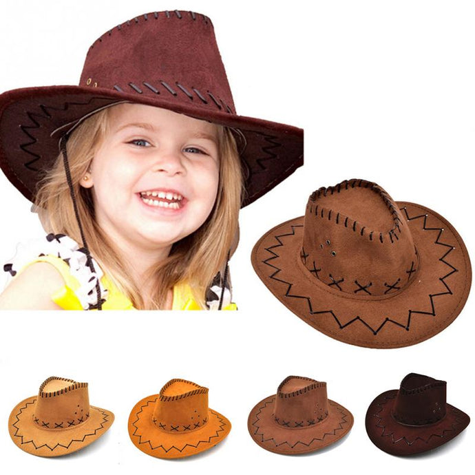 Unisex Cowgirl Cowboy Hat for Child Kids Boy Cap