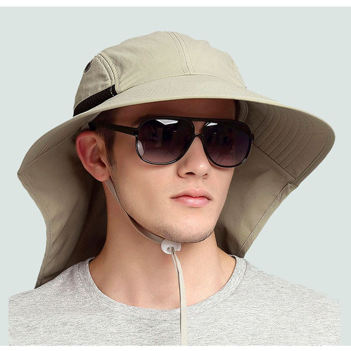 Fishing Hats Sun UV Protection Wide Cap